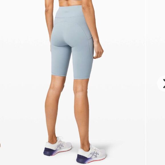 lululemon athletica Pants - Lululemon invigorate high rise biker shorts with pockets 8